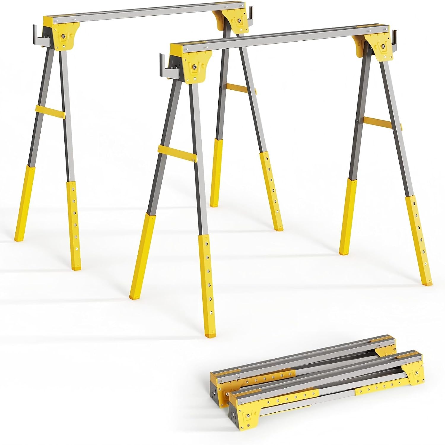 Woodworking Carpenter - 높이 조절 가능한 톱받침대 2개 세트,