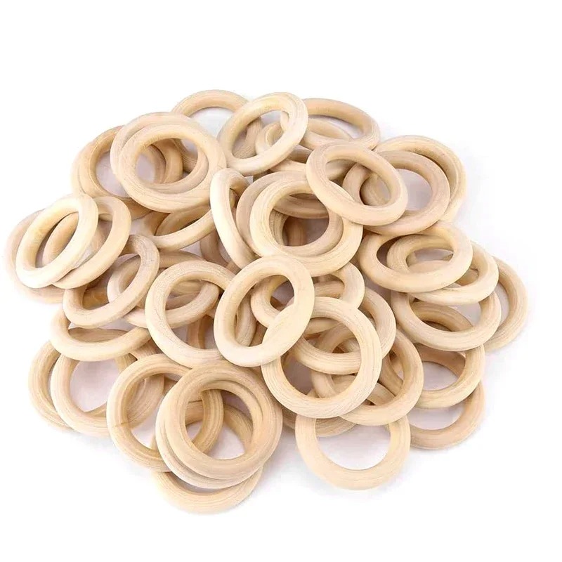 Woodworking Joint Types - 20개 30mm 미완성 부드러운 나무 마크라메