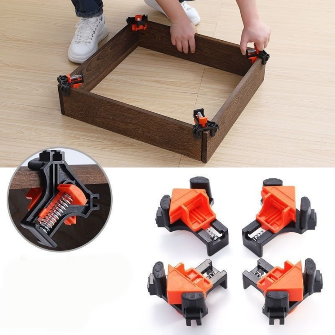Woodworking Carpenter - 4개 90 ° 직각 클램프 고정