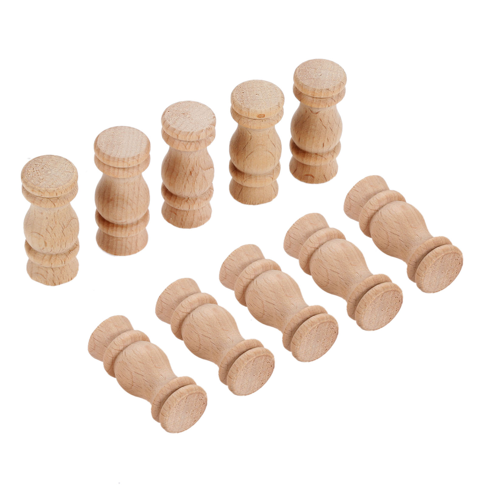 Woodworking Lathe - 10pcs 4*1.7cm 도색되지 않은 나무 공예