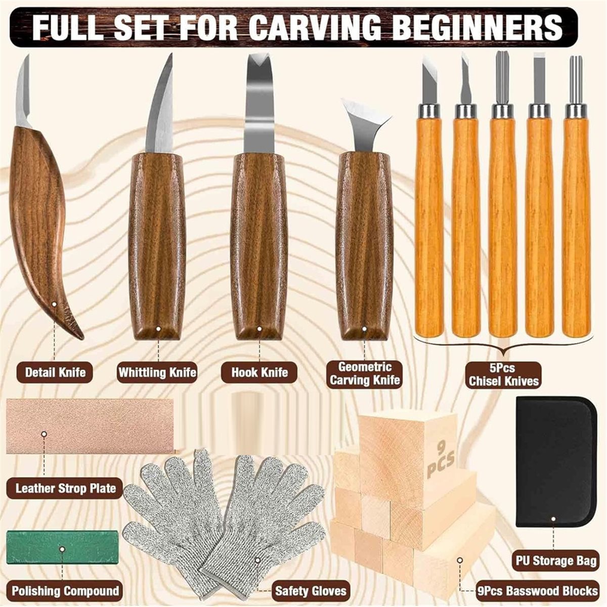 Woodworking Kits For Beginners - DT35BG 목공 도구 세트 23종 DIY