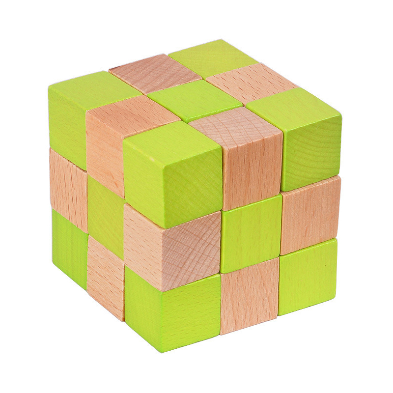 Woodworking Game - 나무 뱀 큐브 퍼즐 IQ 논리