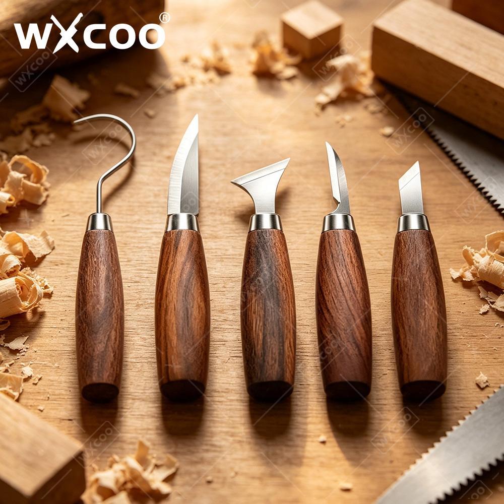 Woodworking Kits For Beginners - WXCOO 탄소강 날카로운 칼날 나무 손잡이