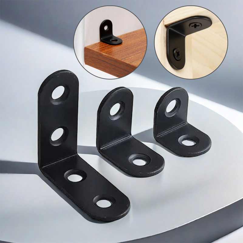Woodworking Joint Types - 12Pcs L 브래킷 직각 지지대, 직각