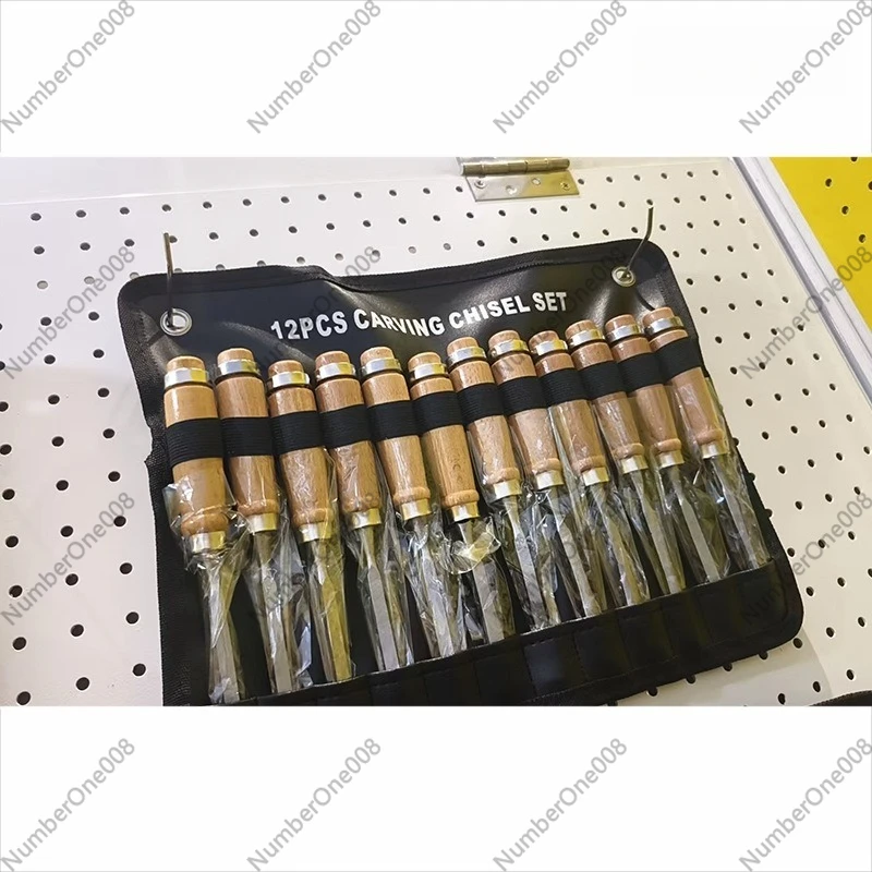 12PCS 목공 조각 도구 세트, 목재 손잡이가 있는  - Wood Chisel Set 리뷰 및 가격