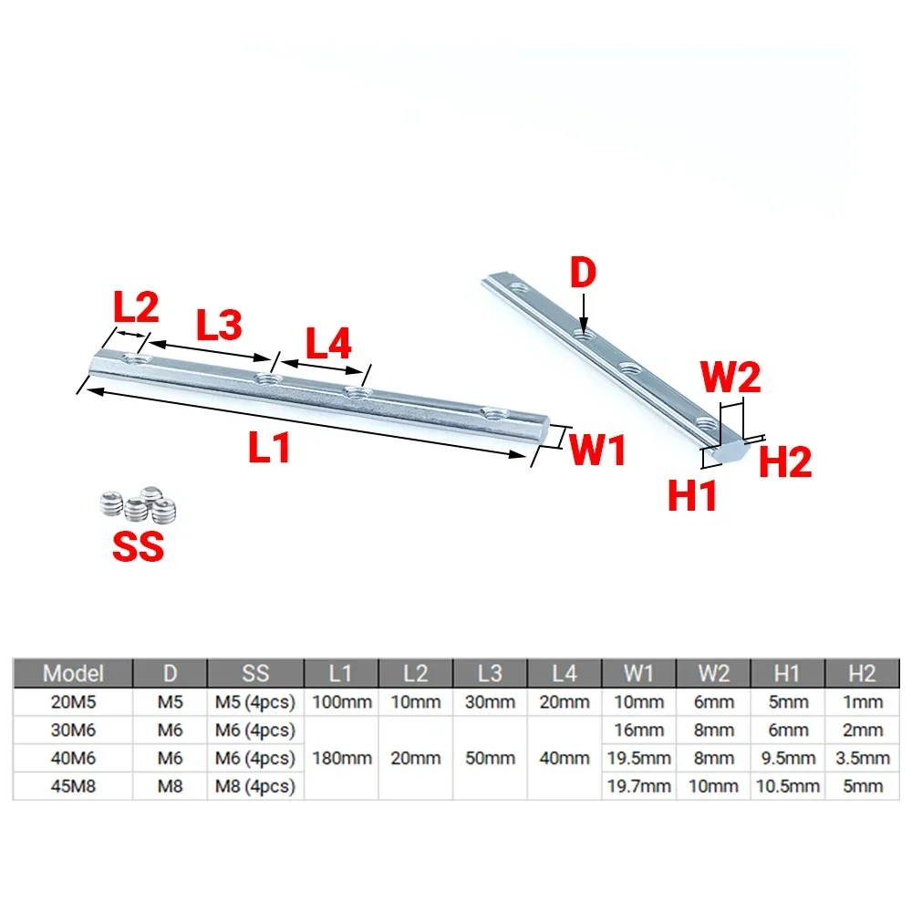 4Pcs V-슬롯 T-슬롯 조이너 180 학위 스트레이 - Woodworking Joint Types 리뷰 및 가격