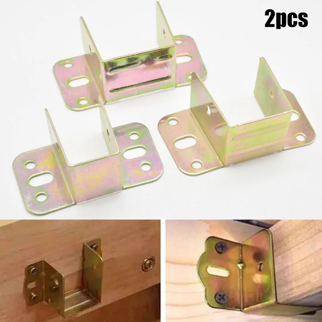 2pcs U 모양의 금속 침대 브래킷 침대 프레임 고정 - Woodworking Joint Types 리뷰 및 가격