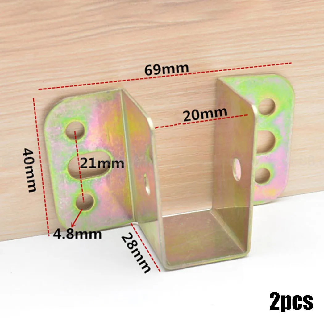 2pcs U 모양의 금속 침대 브래킷 침대 프레임 고정 - Woodworking Joint Types 리뷰 및 가격