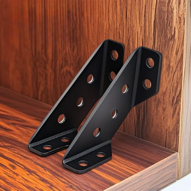 검은색 다기능 코너 브래킷 패스너 가구 코너 커넥터,  - Woodworking Joint Types 리뷰 및 가격