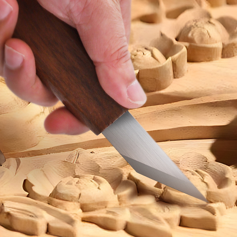 수제 정밀 조각칼 CRV 블레이드 날카로운 끝 월넛 나 - Woodworking Manufacturing 리뷰 및 가격