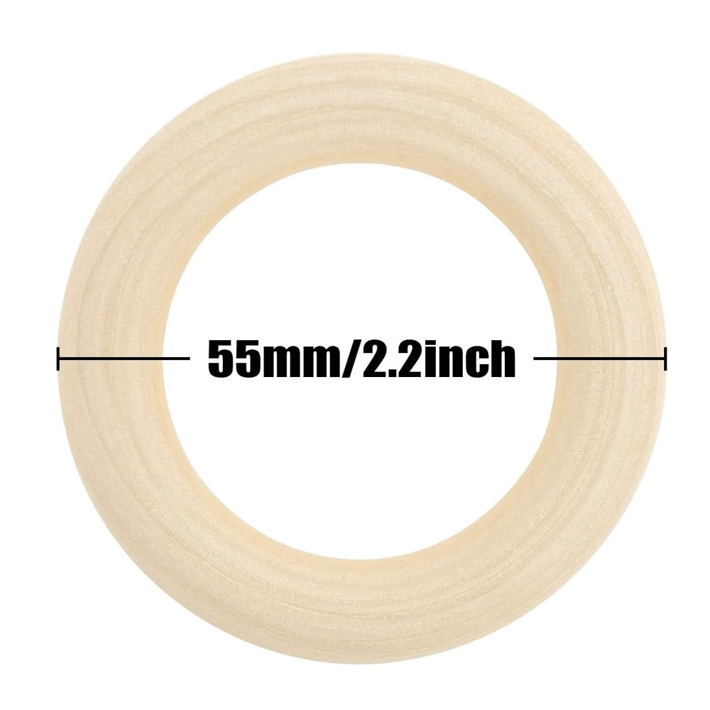공예용 나무 링 20개, 55mm 2.2인치 천연 나무 - Woodworking Joint Types 리뷰 및 가격