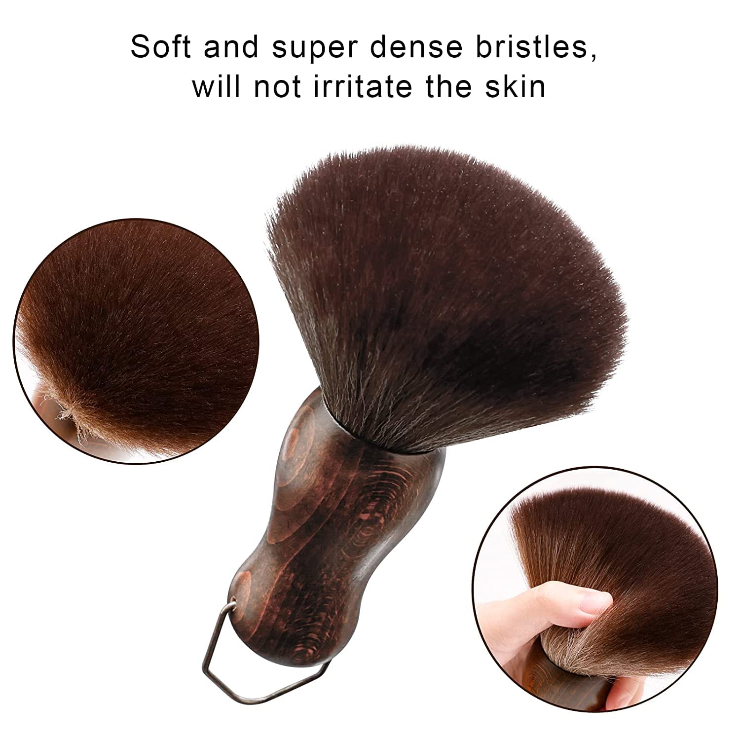 2Pcs 목 먼지 떨이 브러쉬 세트 나무 손잡이 미용  - Wood Chisel Set 리뷰 및 가격