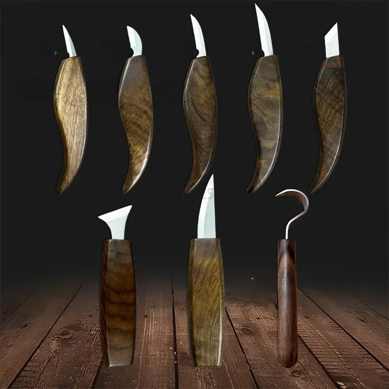 새로운 미니 목공 조각 칼 세트 전문 가장자리 트리밍  - Woodworking Manufacturing 리뷰 및 가격