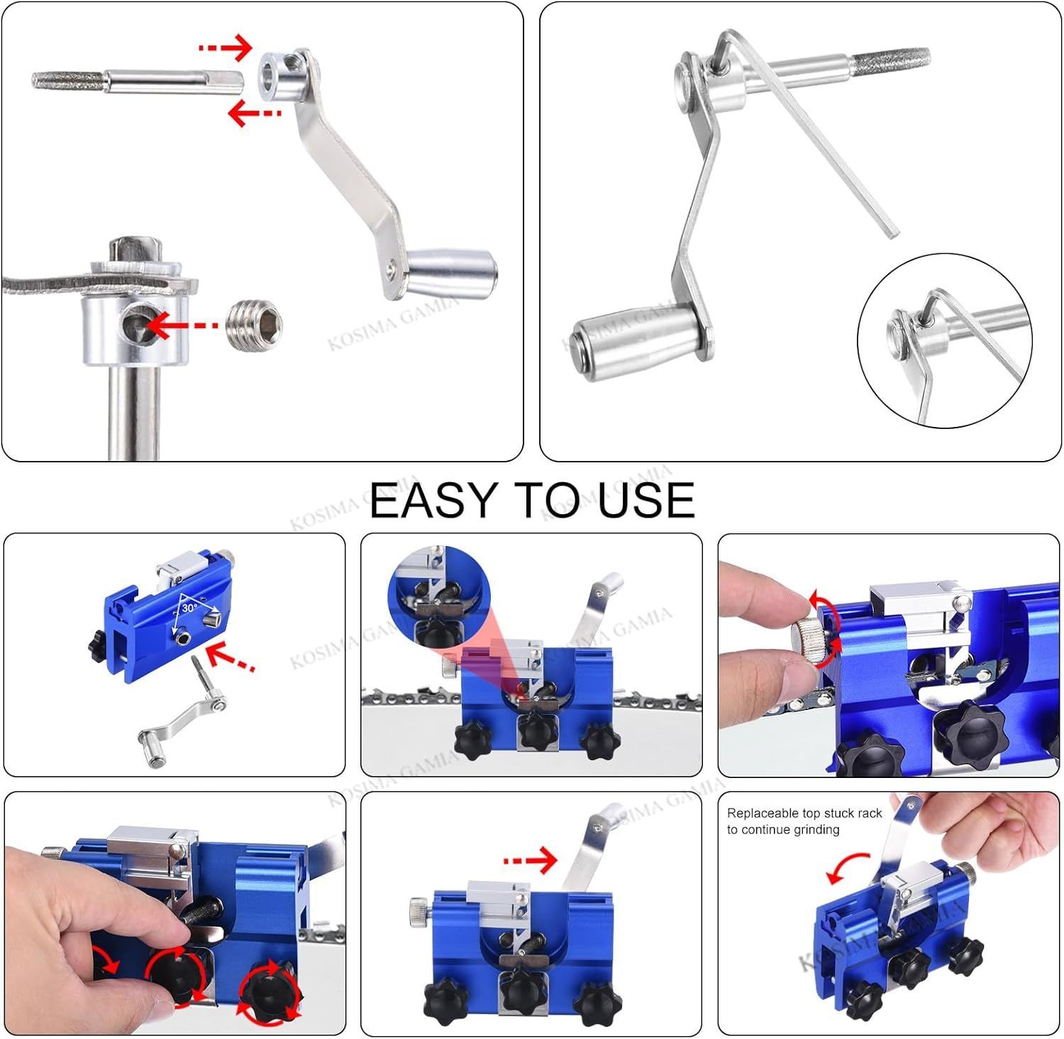 휴대용 수동 체인톱 날 연마기 도구 버 그라인딩 스톤  - Woodworking Manufacturing 리뷰 및 가격