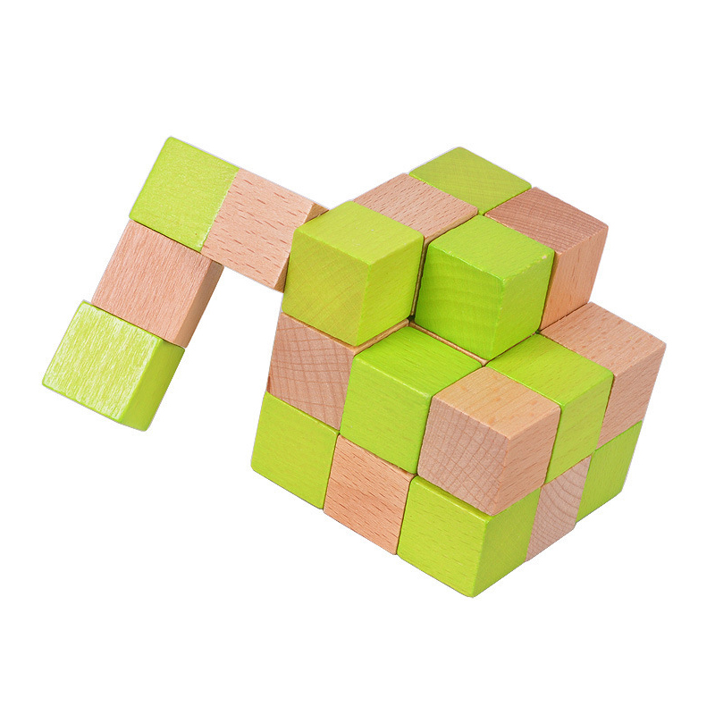 나무 뱀 큐브 퍼즐 IQ 논리 훈련 두뇌 자극 문제 해 - Woodworking Game 리뷰 및 가격