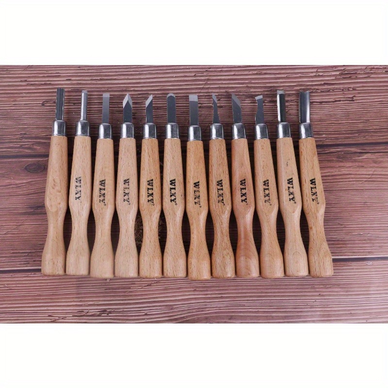 12개의 전문가용 목재 조각 끌과 칼 세트(연마석 포함 - Wood Chisel Set 리뷰 및 가격