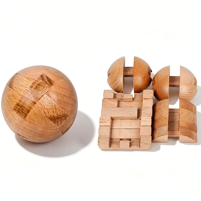 클래식 나무 퍼즐 볼 마법 두뇌 티저 조립식 인터로킹  - Woodworking Game 리뷰 및 가격