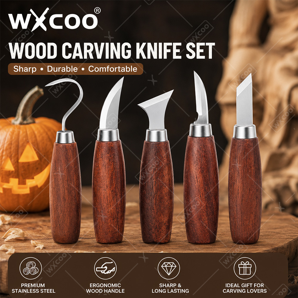 WXCOO 목공 조각칼 세트 탄소강 날카로운 칼날 나무 - Woodworking Kits For Beginners 리뷰 및 가격