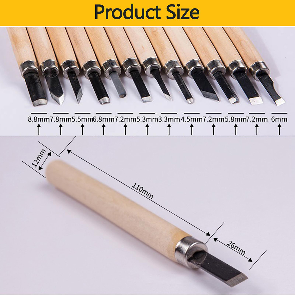 12개 전문가용 목각 끌 세트 기본 절단 및 정밀 목공 - Woodworking Kits For Beginners 리뷰 및 가격