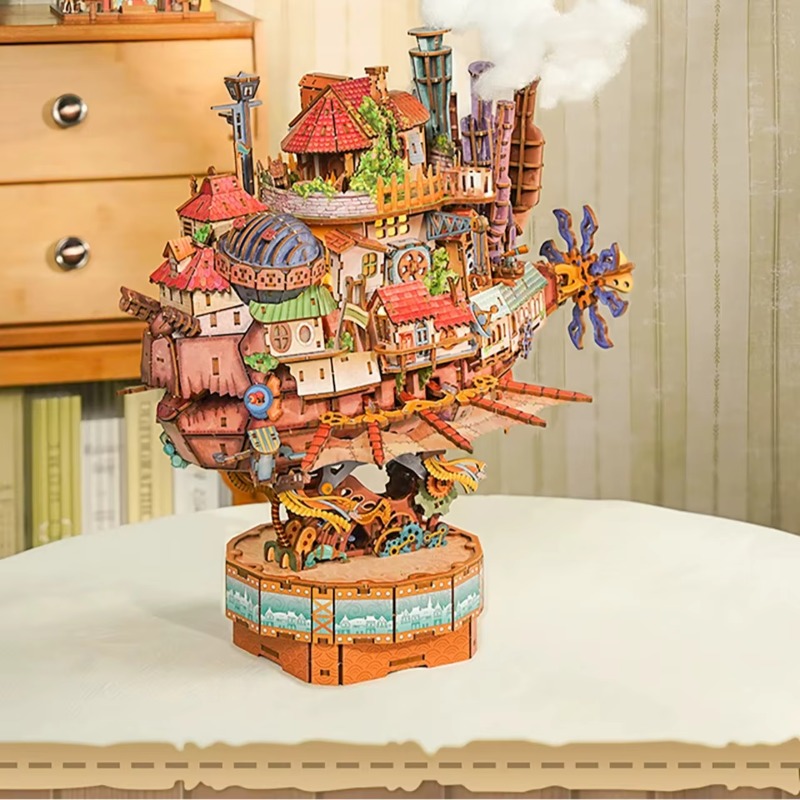 정품 여행선 하울의 움직이는 성 나무 퍼즐 빌딩 블록  - Woodworking Game 리뷰 및 가격